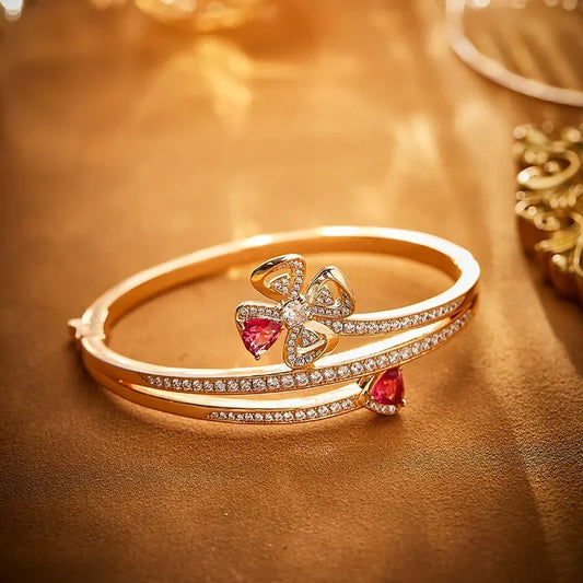 S 925 Luxurious Set of Rose Colored Rings, Bracelets, and Necklaces.