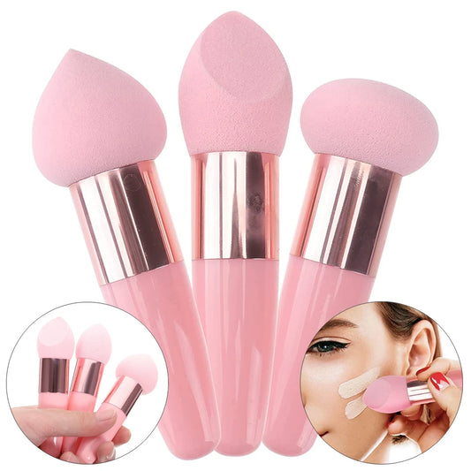 3Pcs/Set Cosmetic Puff Foundation Powder Makeup Brush